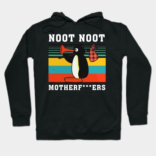 Pingu Noot Noot Motherfckers Anime Animation Adult Funny Joke Birthday Christmas Xmas Gift Men Hoodie